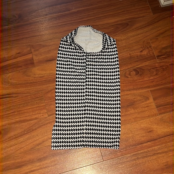 American apparel houndstooth pencil skirt with slit - Picture 3 of 6